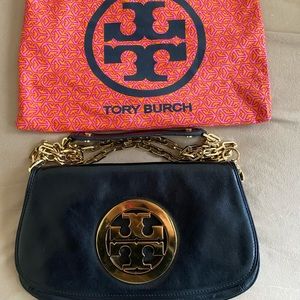 Authentic Tory Burch bag with gold chain